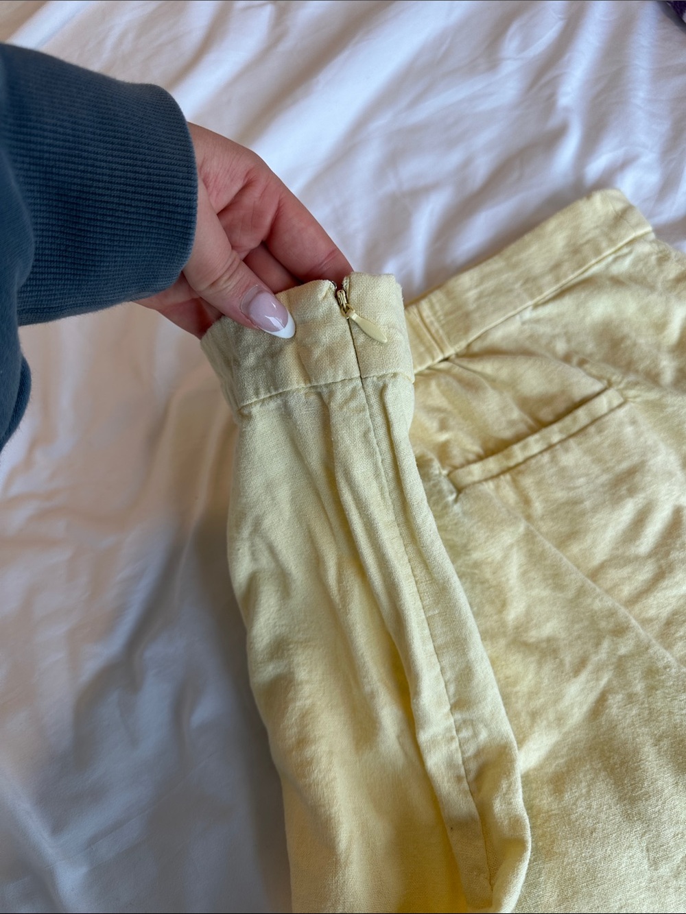 Old Navy Light Yellow Button-Front Mini Dress - Picture 3 of 7